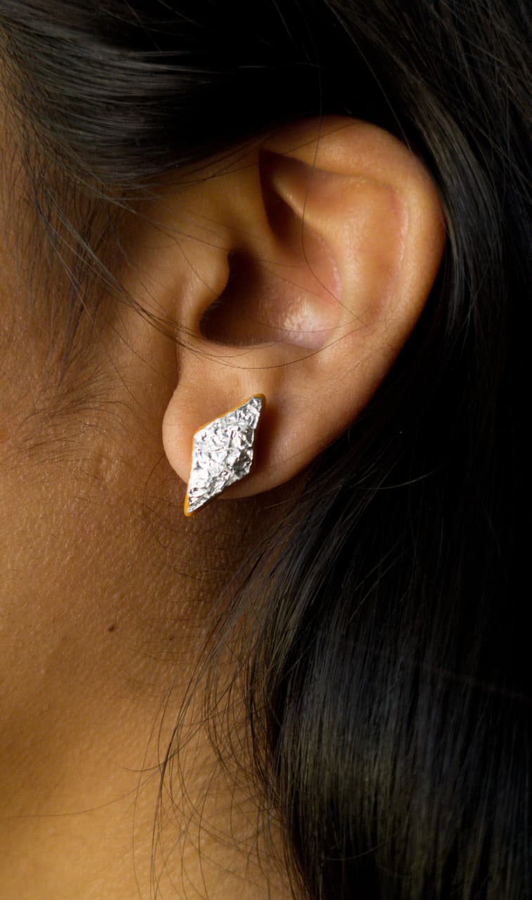 Kaju Katli Stud Earrings