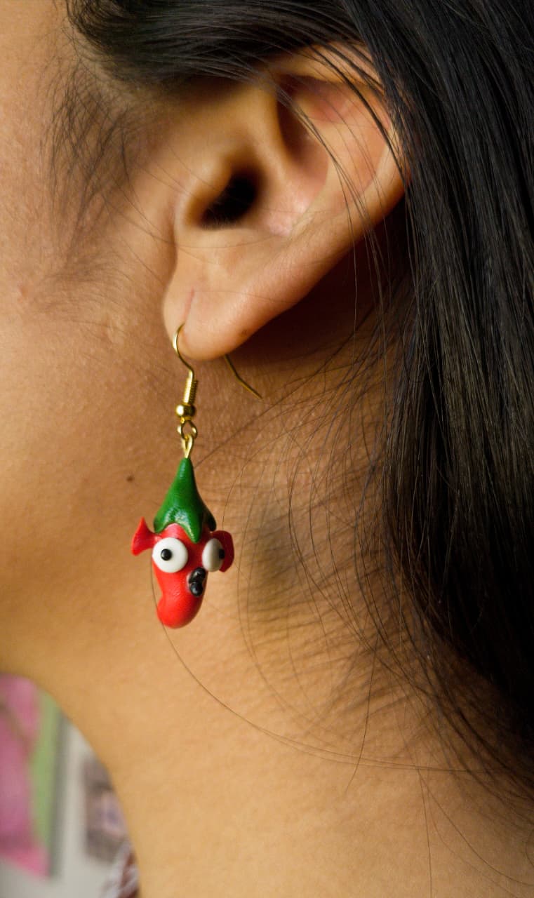 Bird Eye Chilli Earrings