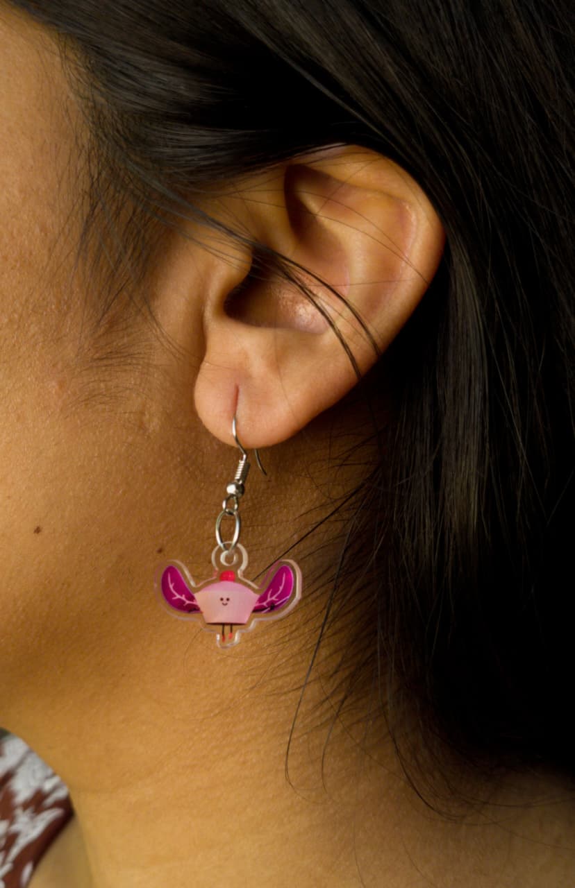 Fairy Cupcake Dangle Earrings