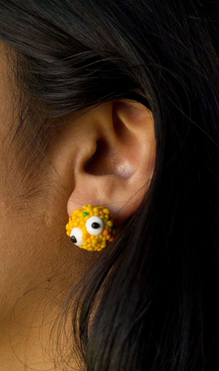 Ladoo Stud Earrings