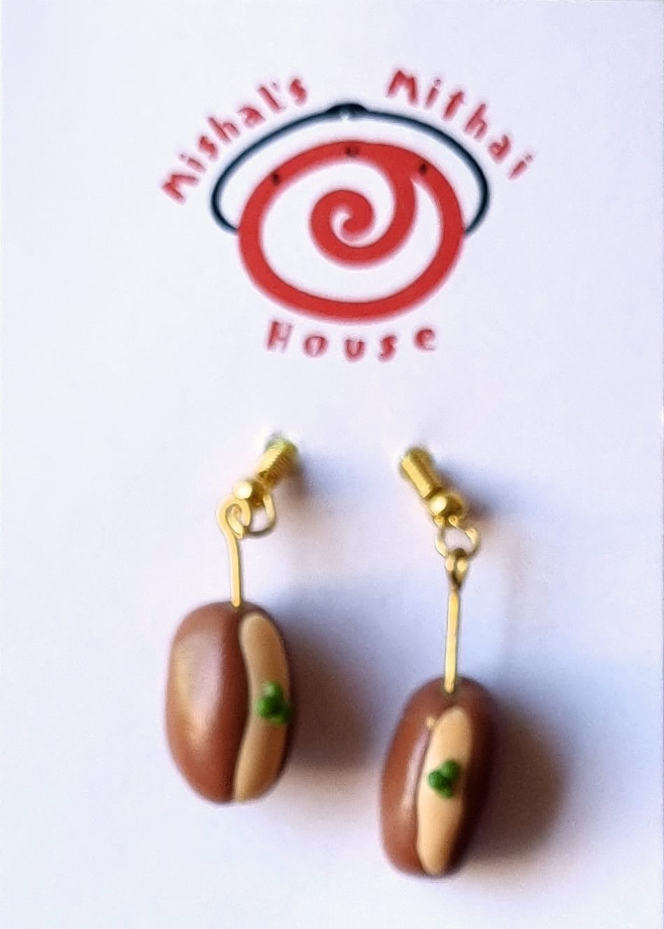 Stuffed Gulab Jamun Dangle Earrings