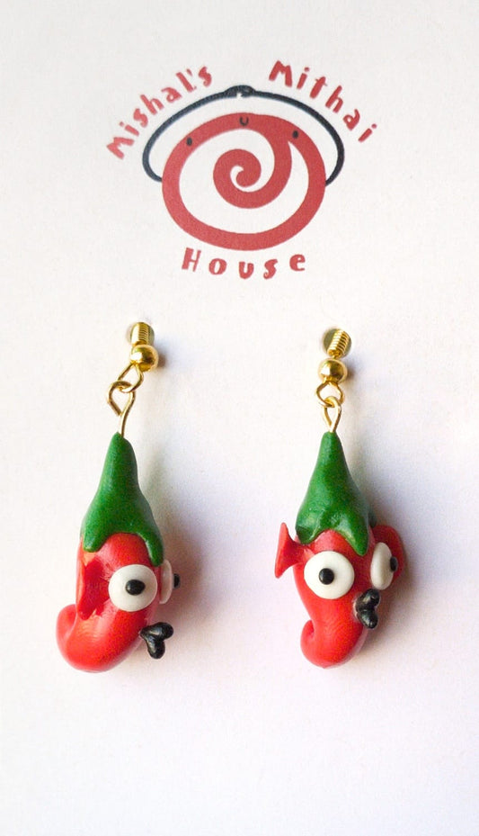 Bird Eye Chilli Earrings