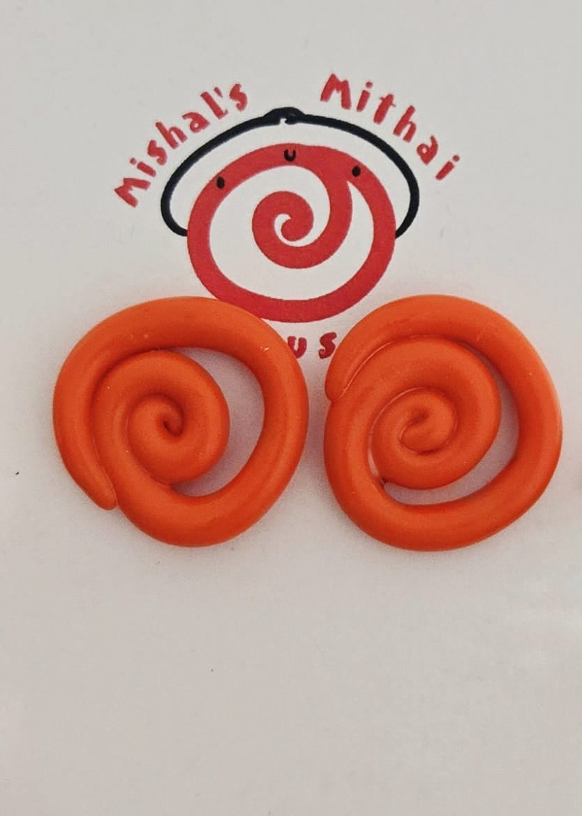 Jalebi Stud Earrings