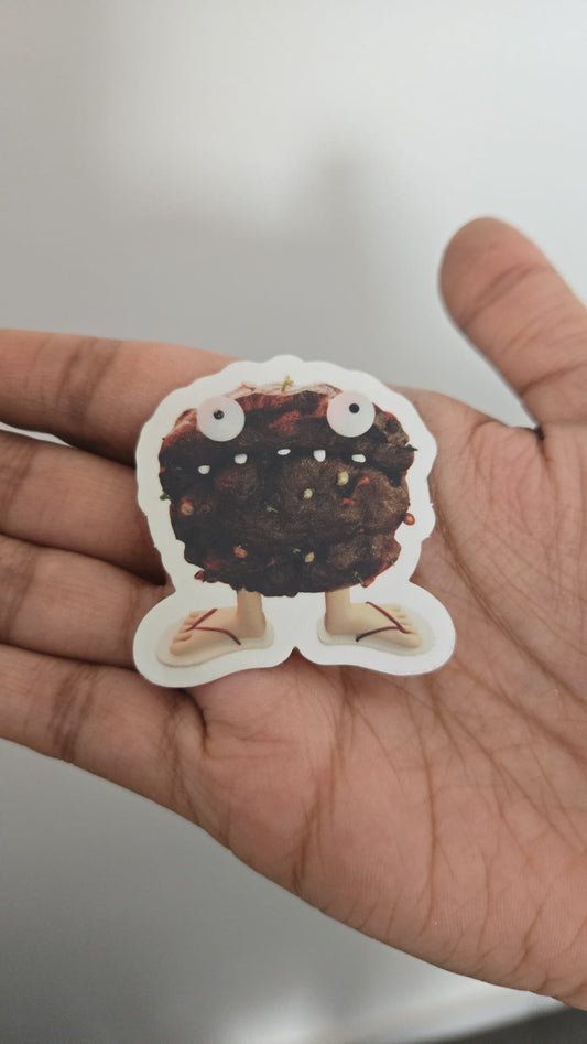 Chapli Kebab Sticker | Desi Food Laptop & Car Decal
