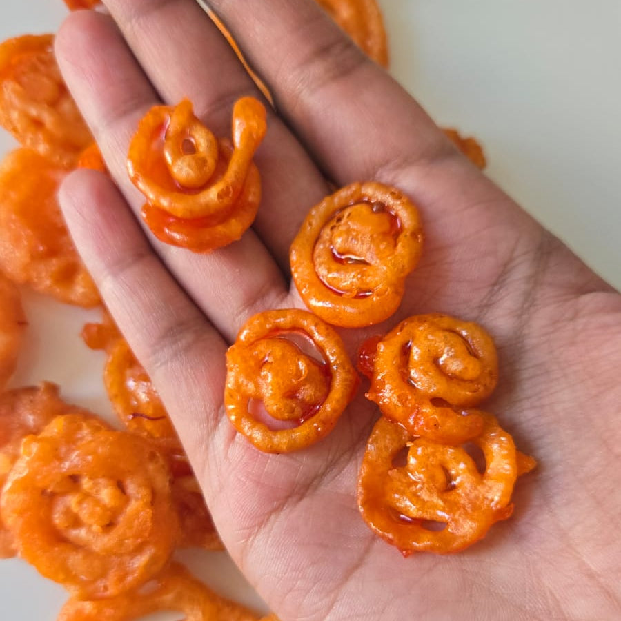 Jalebi cereal sweet desi snack inspired by Indian dessert